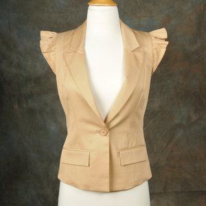 Bebe , Womens Taupe Vest, Size 2